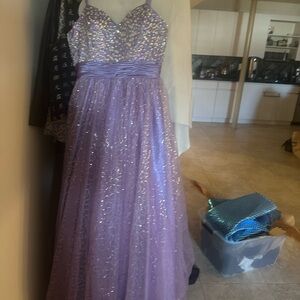 Sparkling Purple Gown
